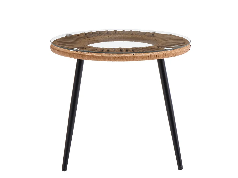 Set Bistrot da Giardino Tavolo e Sedie con Cuscini 2 Posti Salottino da Esterno per Balcone e Terrazza, Rattan Sintetico e Acciaio