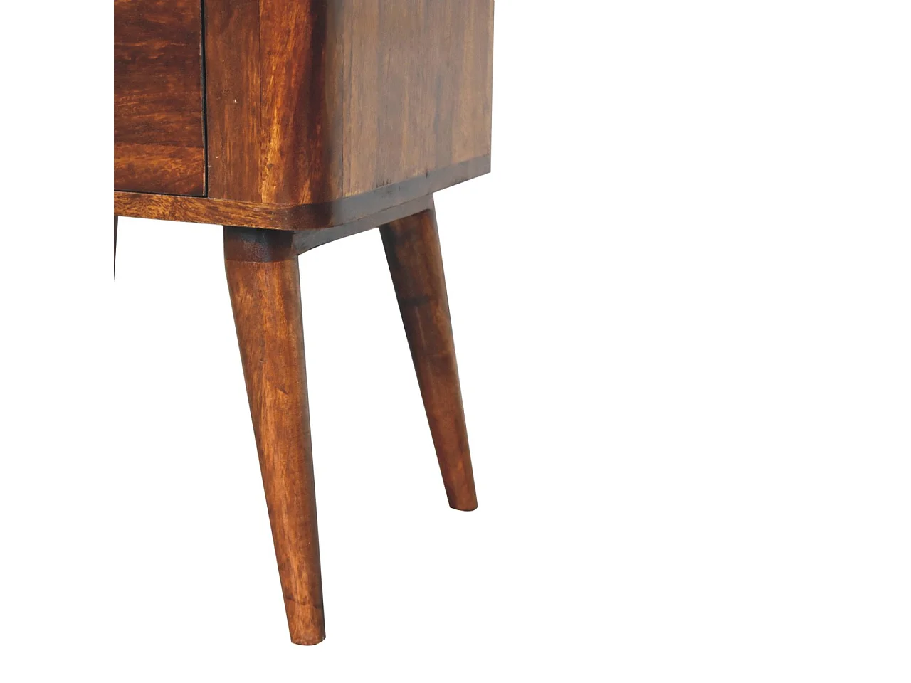 Artisan Furniture Solid Wood Bera Bedside, 2 Drawers, Brown