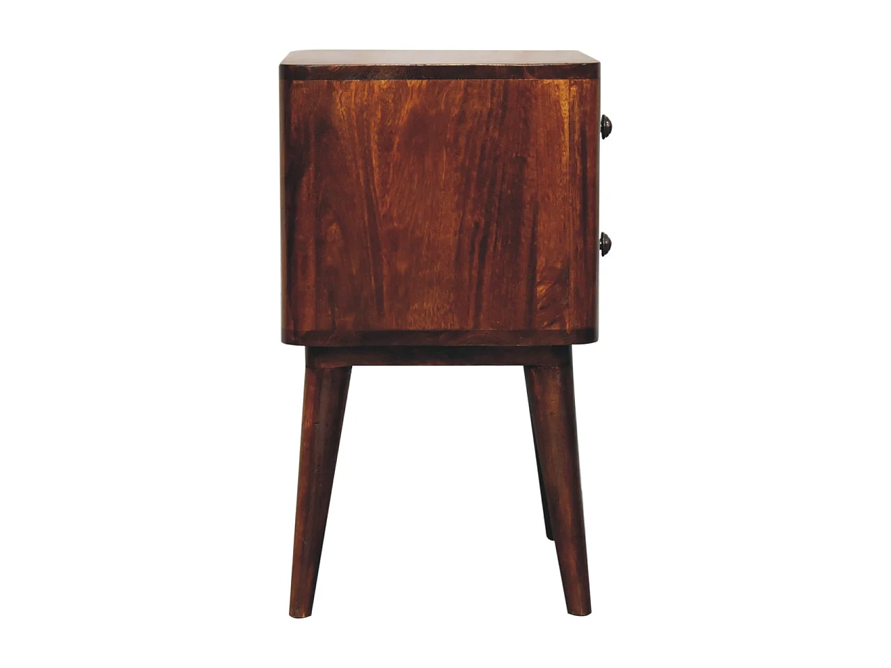 Artisan Furniture Solid Wood Bera Bedside, 2 Drawers, Brown