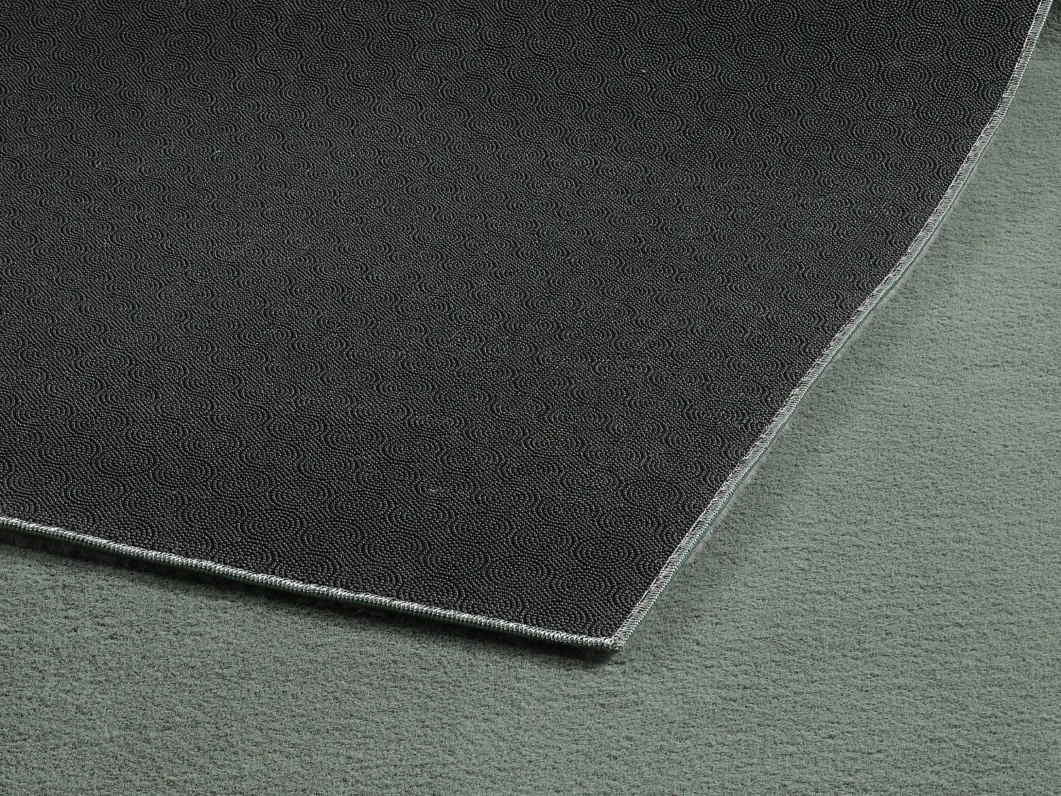 Tapis Cosy doux lavable uni, vert, 120 x 160 cm