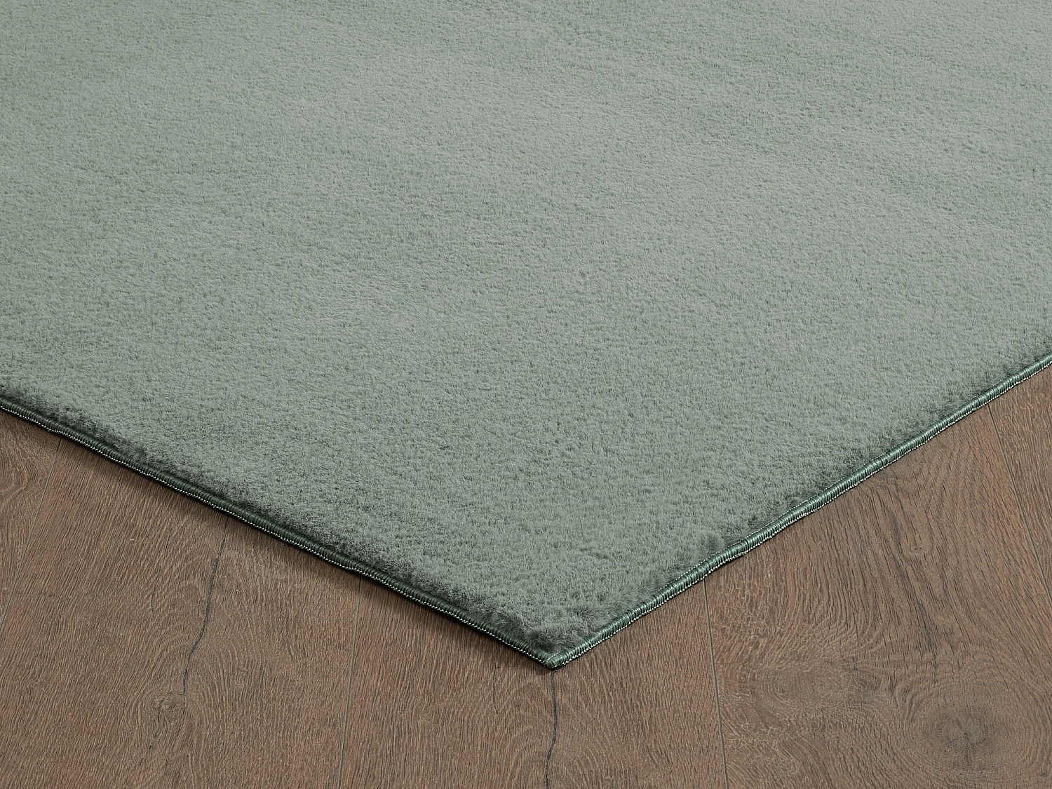 Tapis Cosy doux lavable uni, vert, 80 x 150 cm