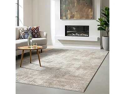 Tapijt Flowline modern design woonkamer, beige, 200 x 290 cm