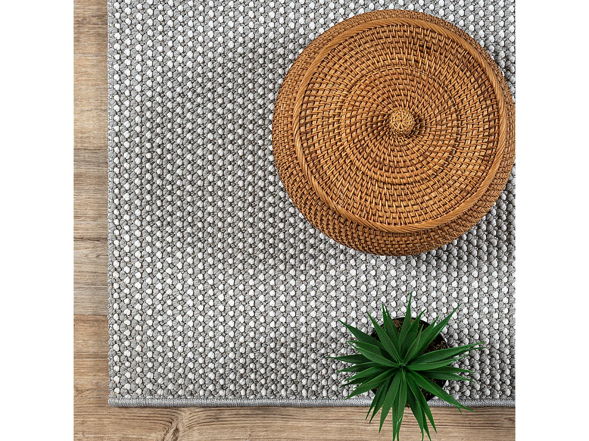 Tapsis Mirella Salon Design Moderne, gris, 200 x 280 cm