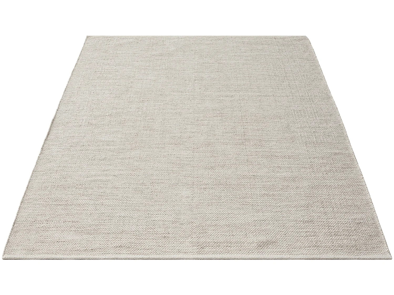 Tapis Stockholm tissé main Laine Nature, crème, 120 x 170 cm