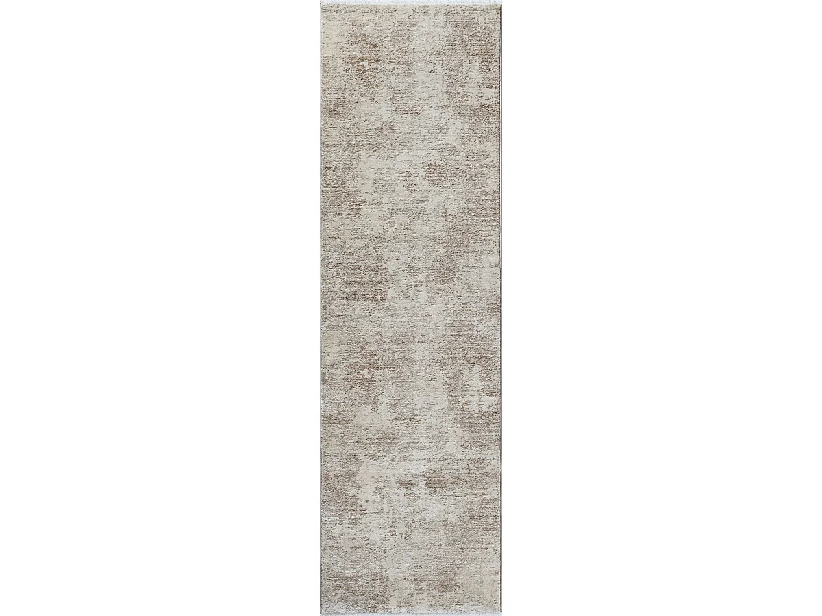Tapis Flowline Salon Moderne Design, Beige, 80 x 300 cm