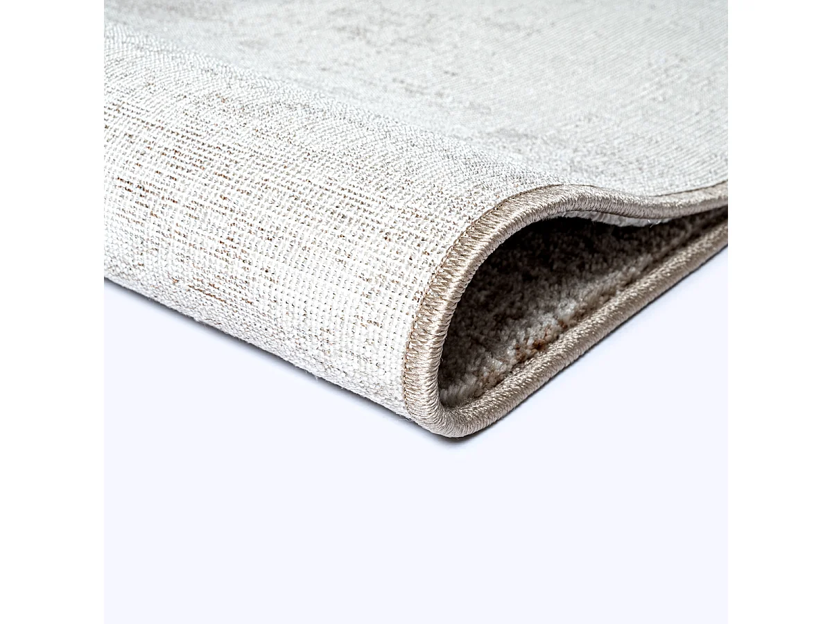 Tapis Flowline Salon Moderne Design, Beige, 160 x 230 cm