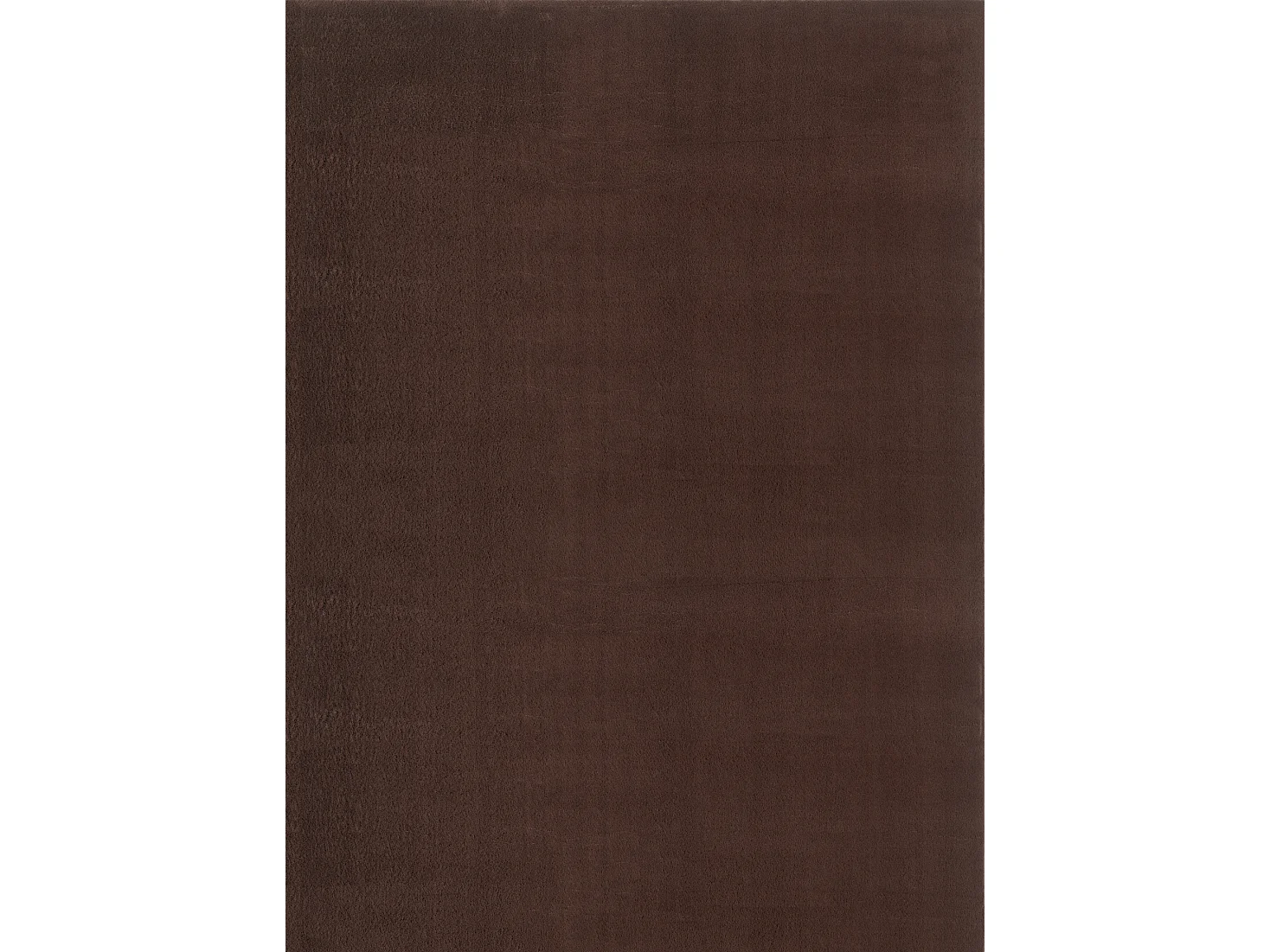 Tapis Cosy doux lavable uni, marron, 160 x 220 cm