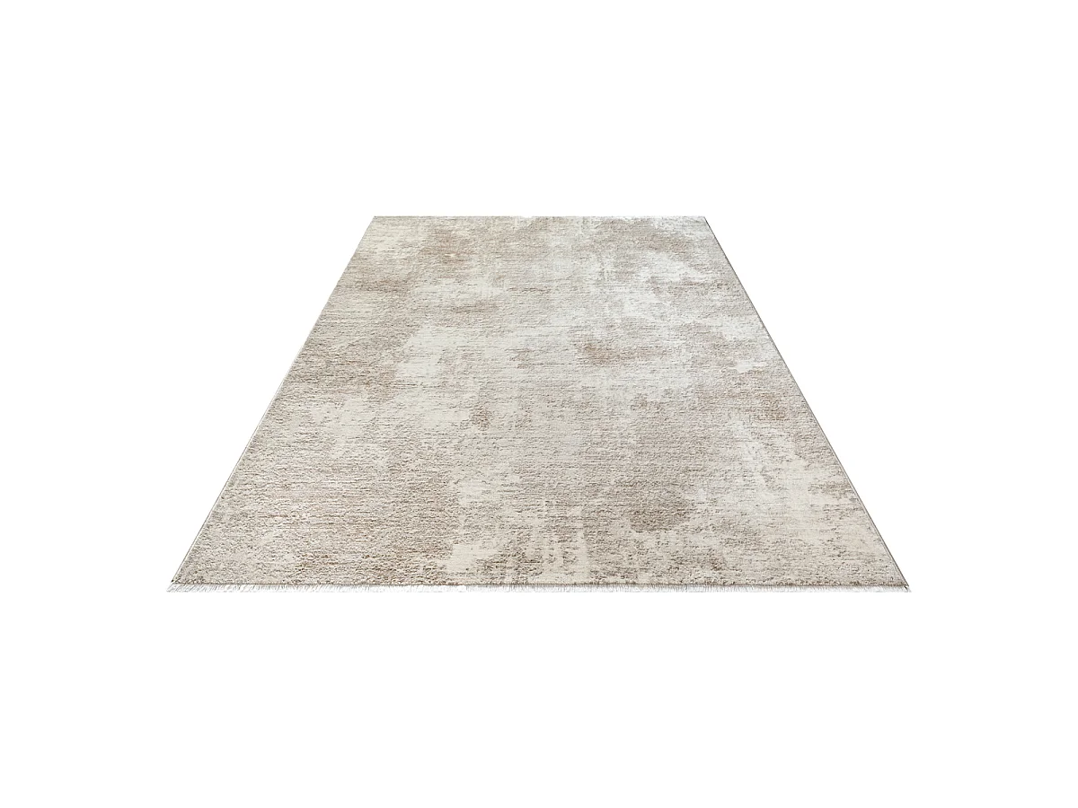 Tapis Flowline Salon Moderne Design, Beige, 80 x 150 cm