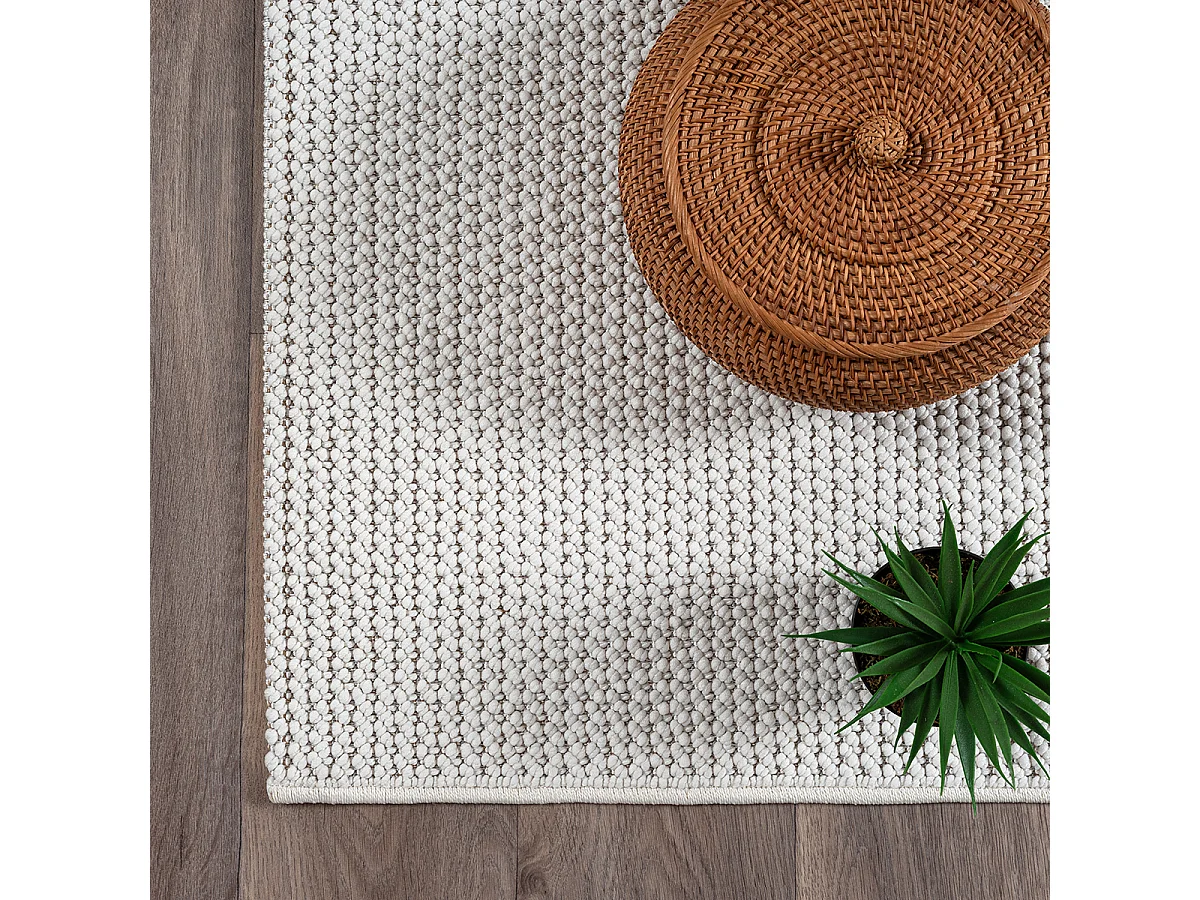 Tapsis Mirella Salon Design Moderne, crème, 160 x 220 cm