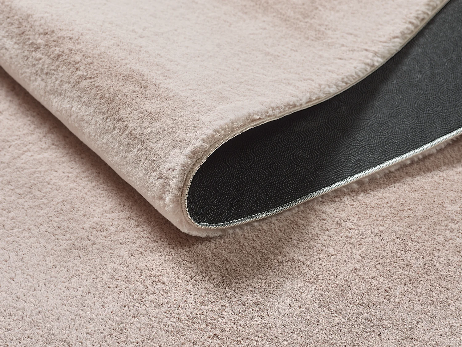 Tapis Cosy doux lavable uni, rose, 200 x 280 cm