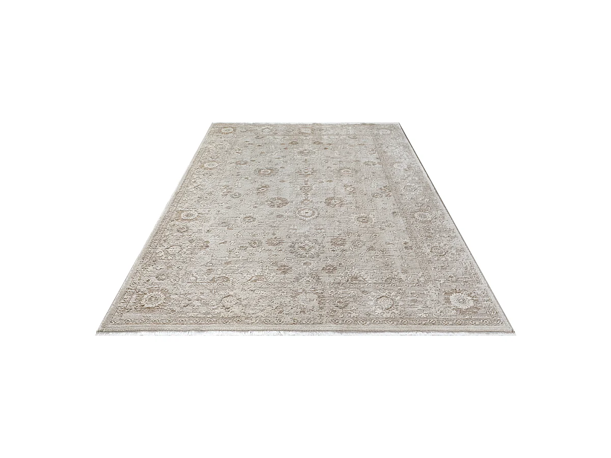 Tapis Flowline Salon Design Vintage, Beige, 80 x 150 cm