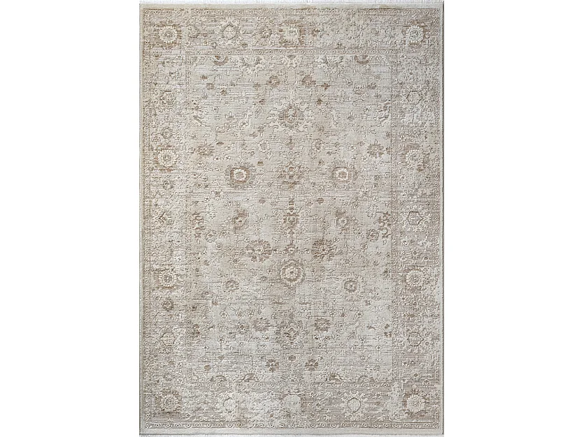 Tapis Flowline Salon Design Vintage, Beige, 80 x 150 cm
