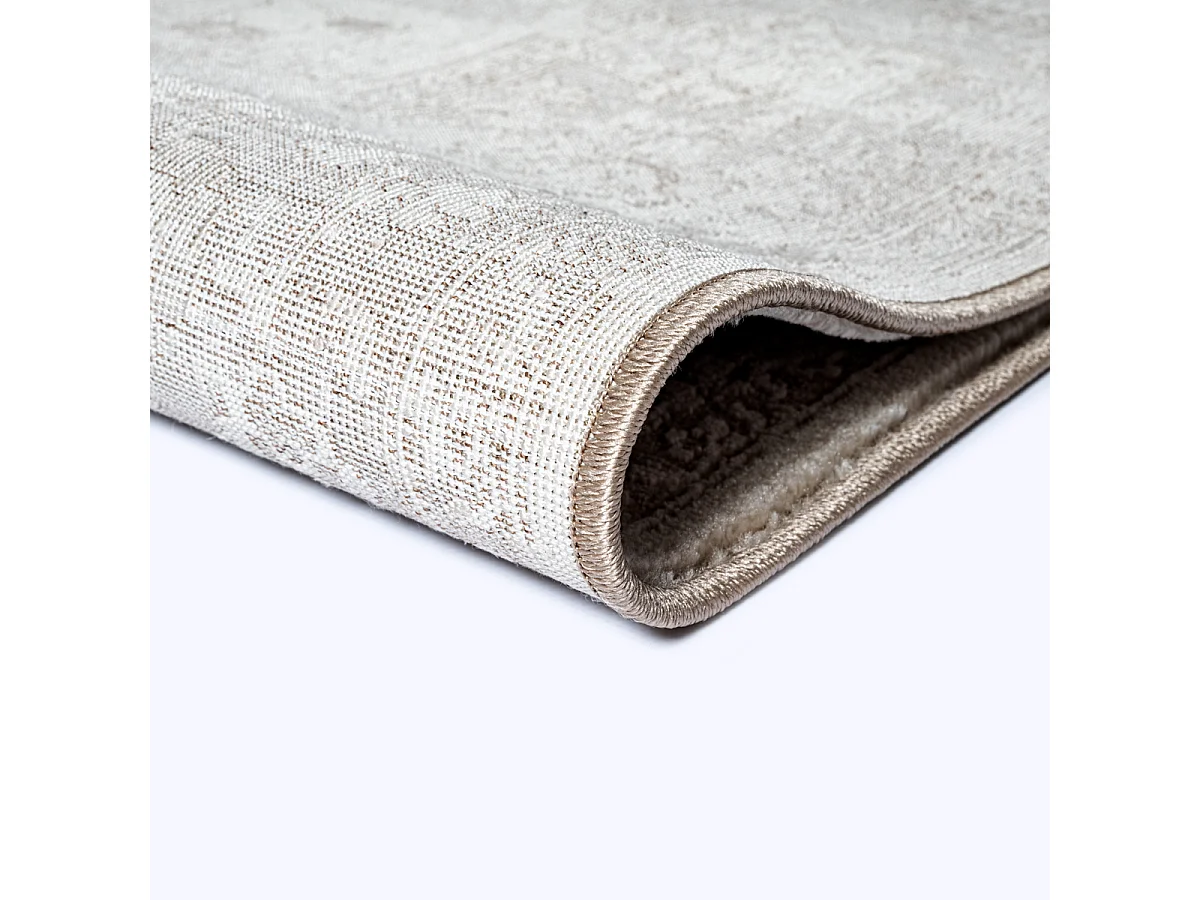 Tapis Flowline Salon Design Vintage, Beige, 80 x 150 cm