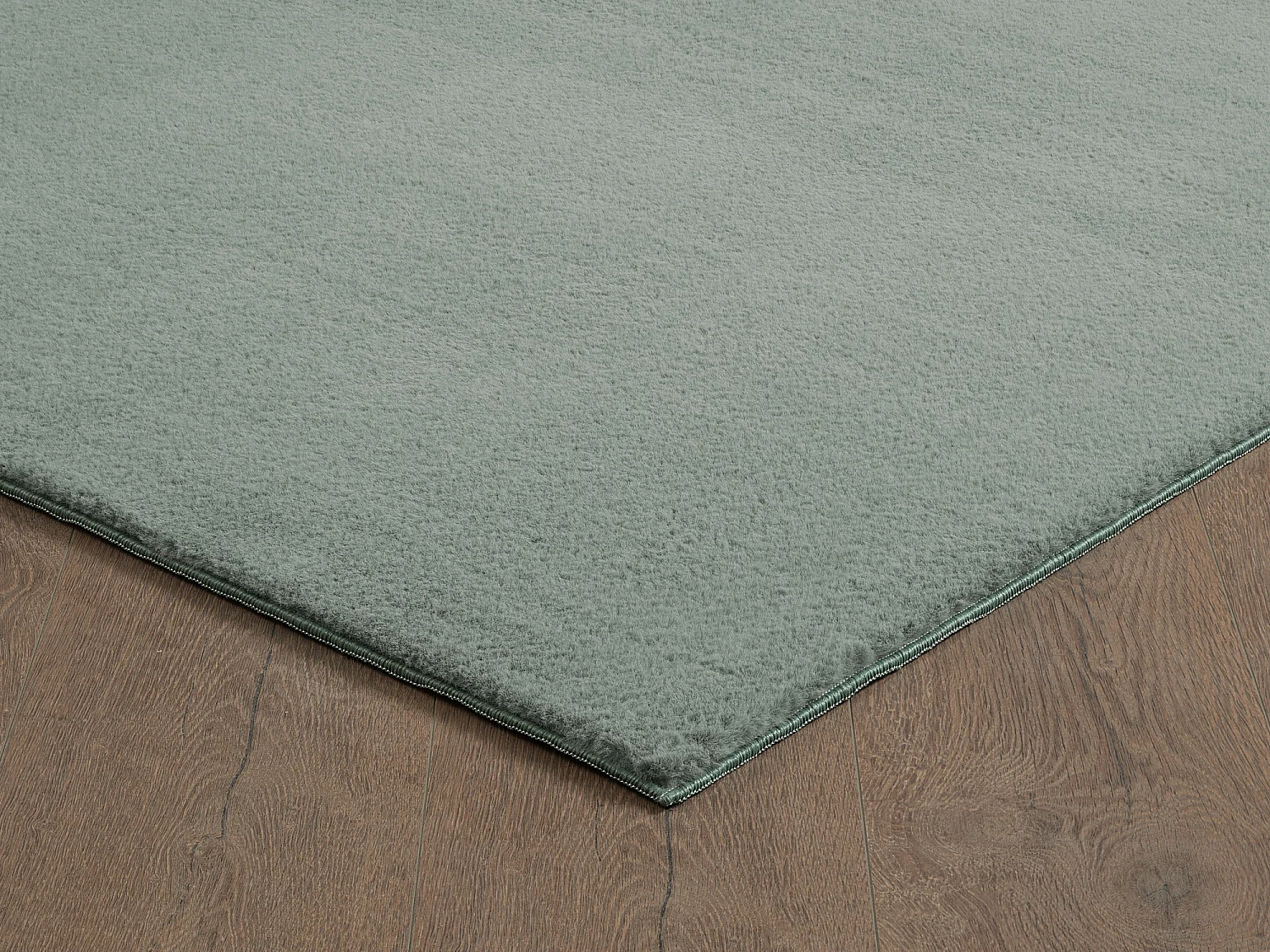Tapis Cosy doux lavable uni, vert, 160 x 220 cm