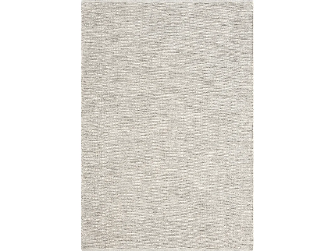 Tapis Stockholm tissé main Laine Nature, crème, 160 x 230 cm