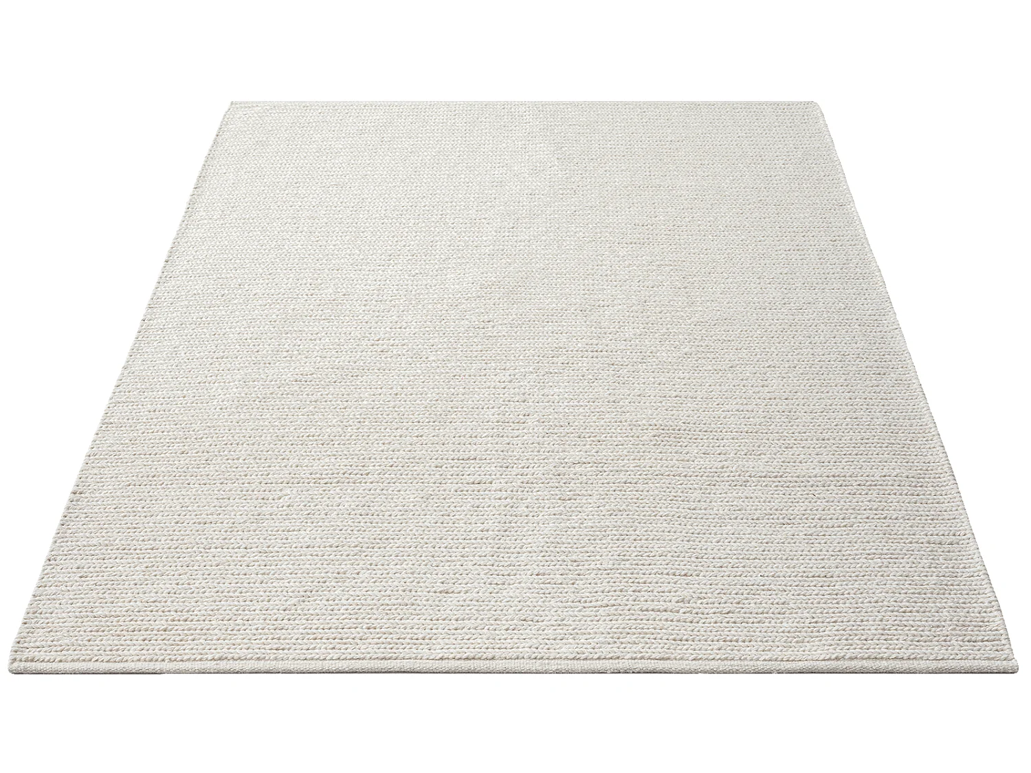 Tapijt Premium Wool Handgeweven natuurlijke wol, crème, 200 x 290 cm