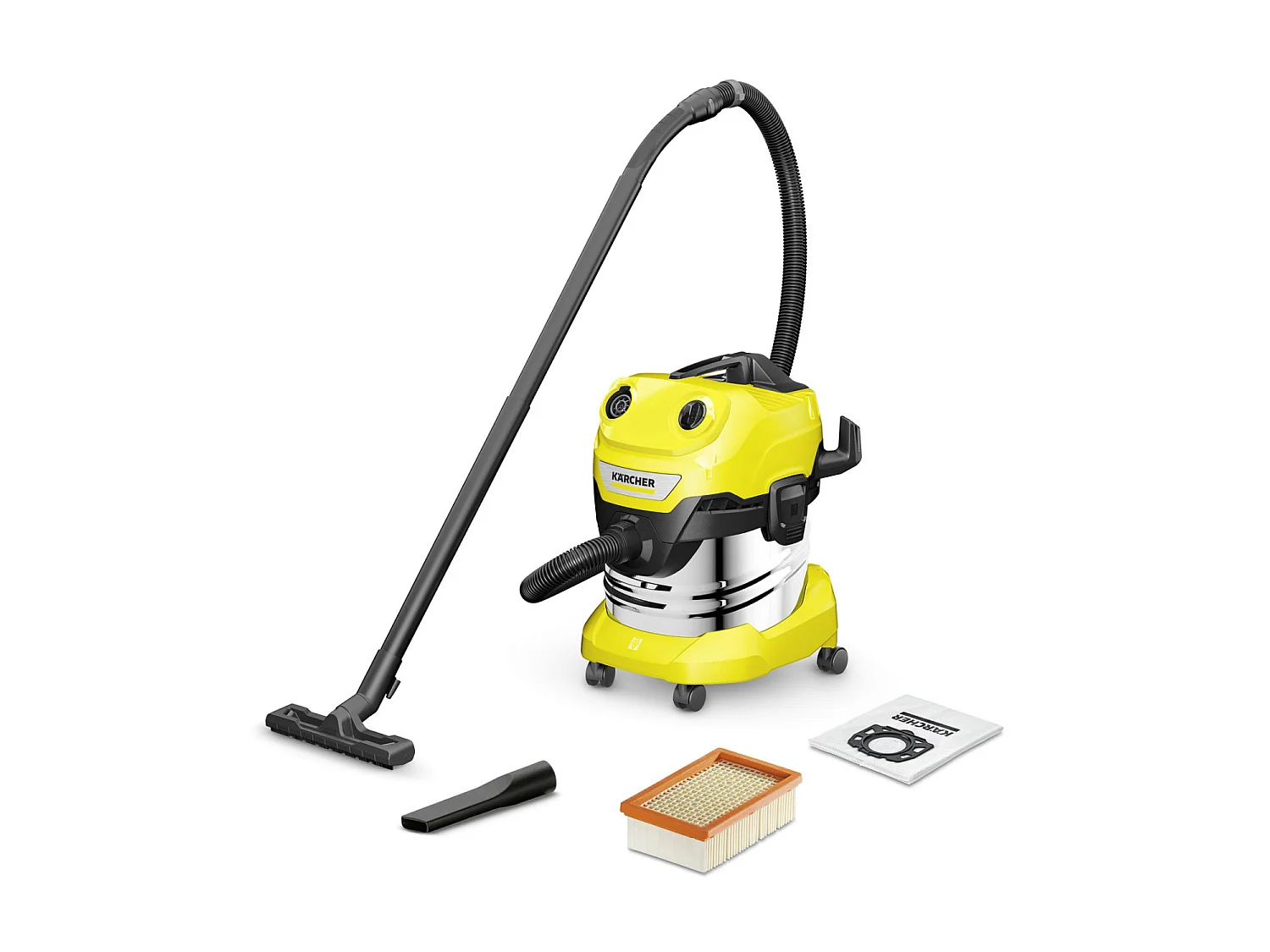 Aspirateur eau et poussière WD 4 S V-20/5/22 - Cuve inox 20 L - 1000W