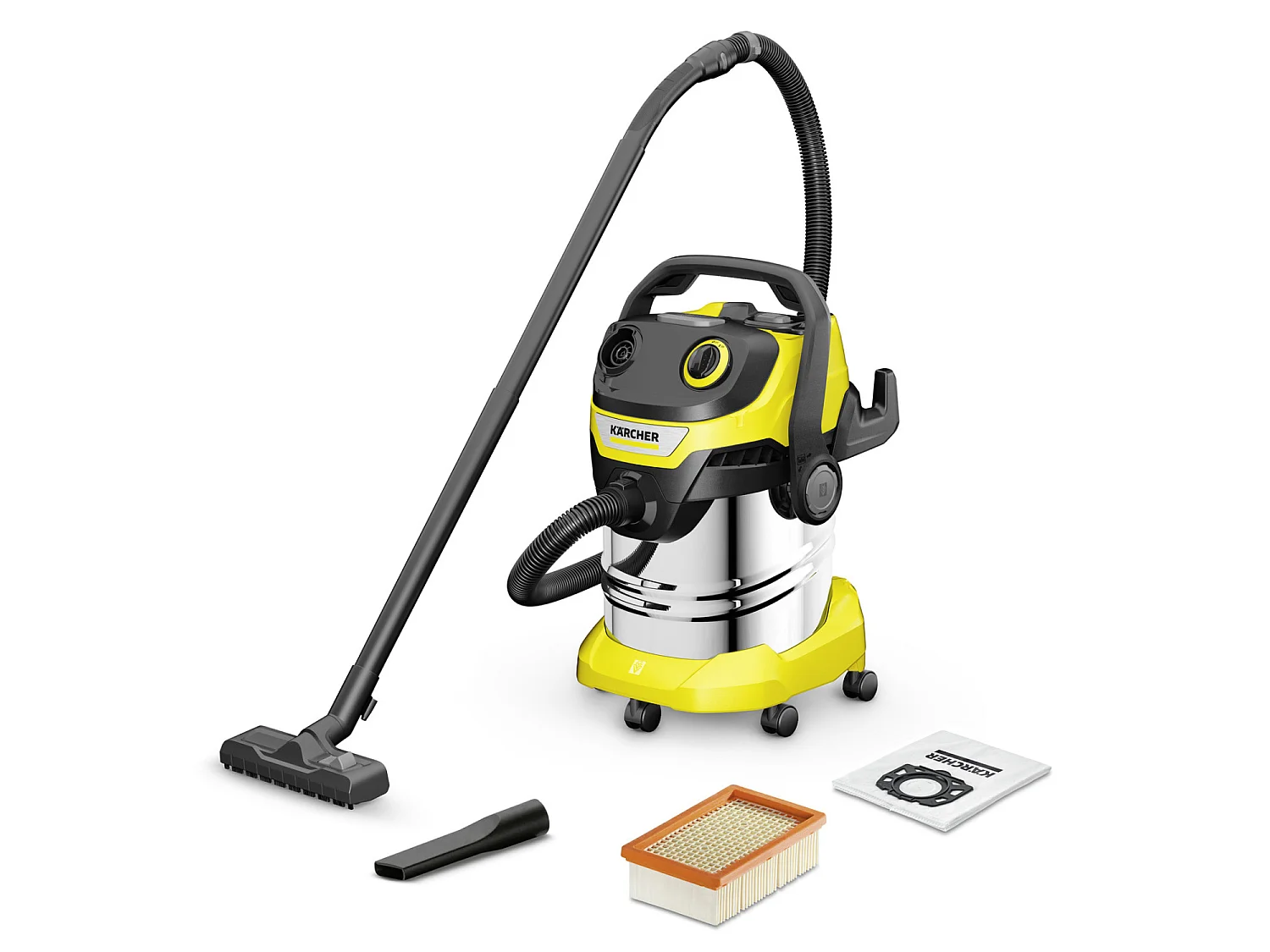 Aspirateur eau et poussière WD 5 S V-25/5/22 - Cuve inox 25 L - 1100W (Fonction soufflerie)