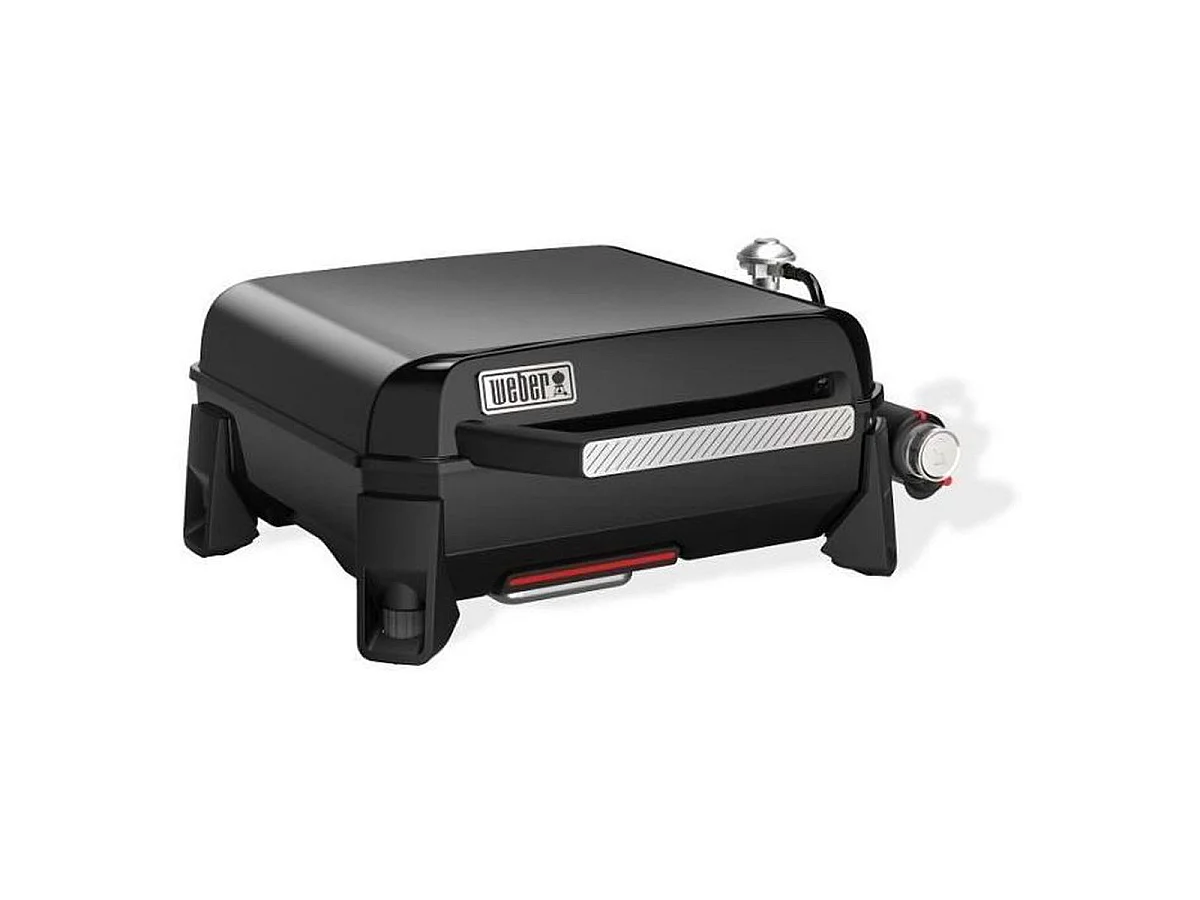 Weber Portable Gas Plancha Grill 3kW 43x41cm Schwarz Tischgrill mit schneller Aufheizung bis zu 260°C