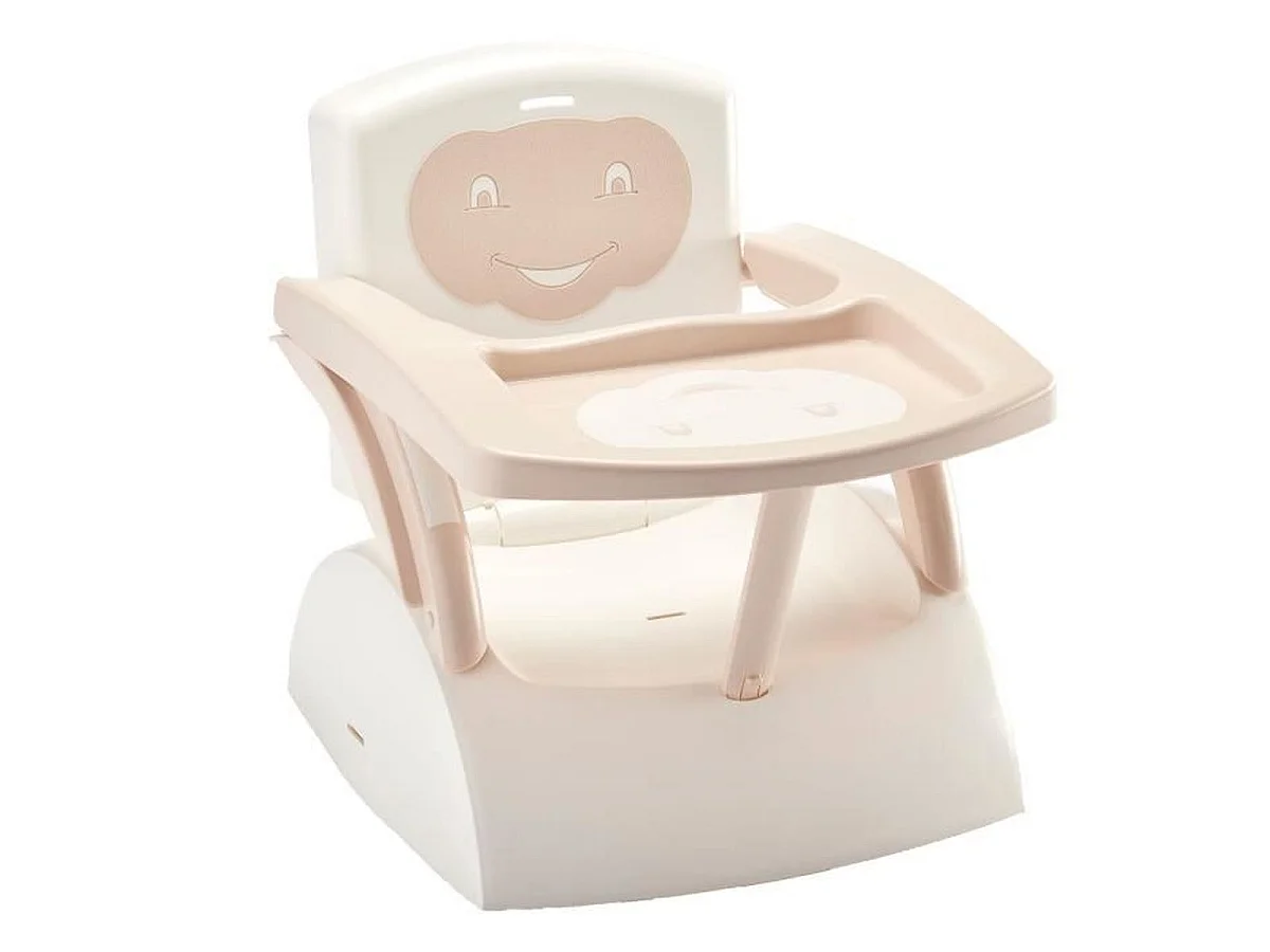 THERMOBABY Babytop réhausseur de chaise portable marron glacé / blanc cassé