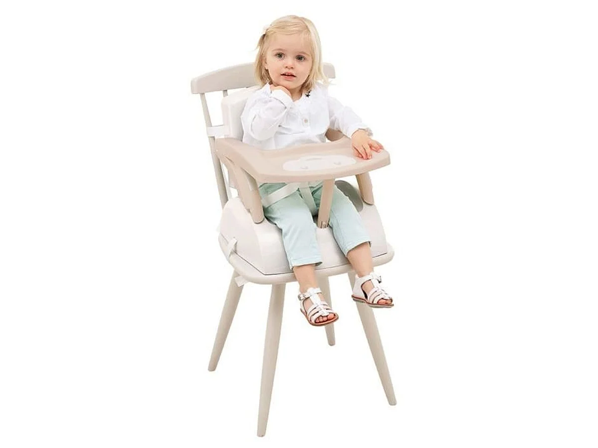 THERMOBABY Babytop réhausseur de chaise portable marron glacé / blanc cassé