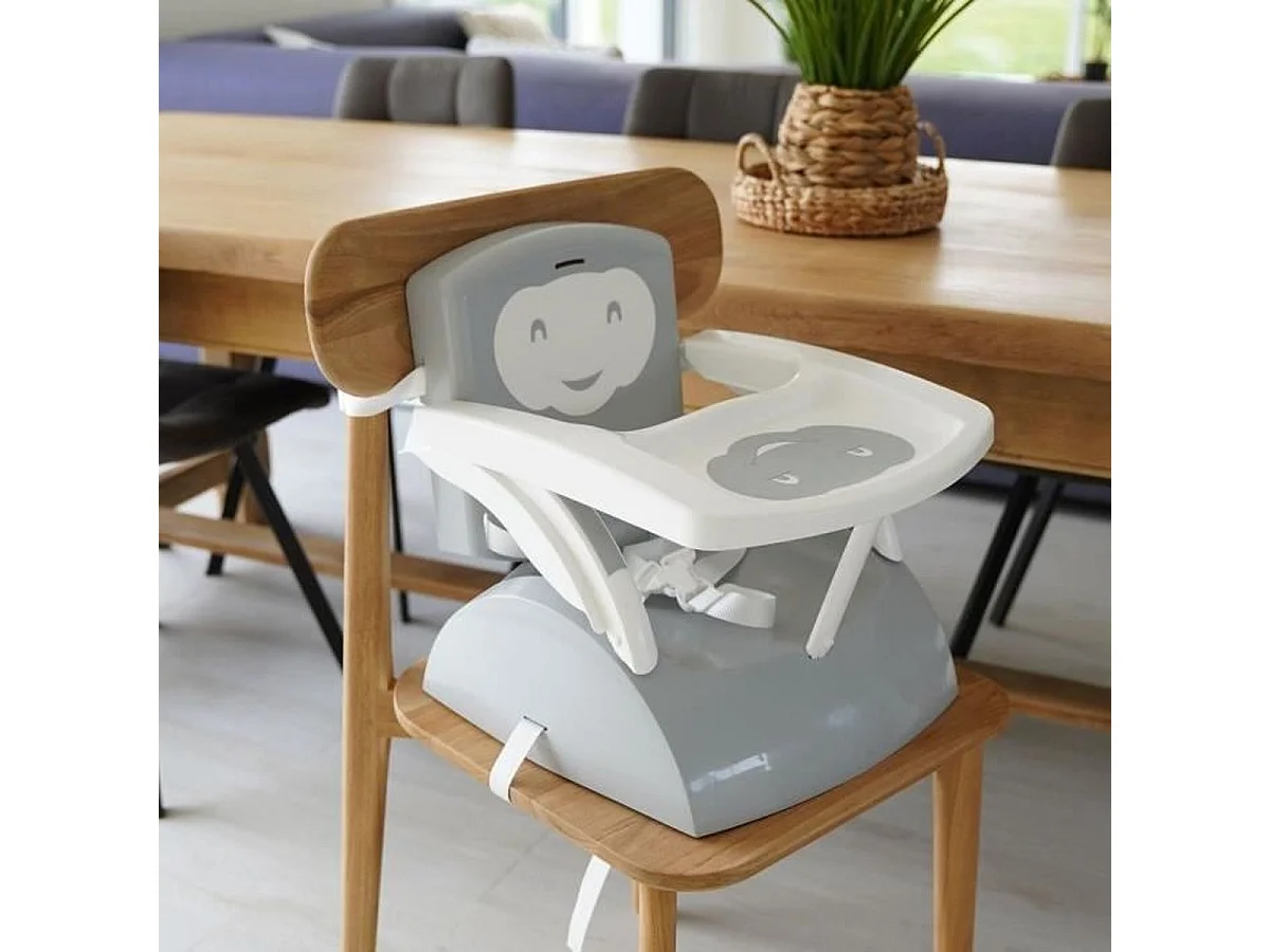 THERMOBABY Babytop réhausseur de chaise portable marron glacé / blanc cassé
