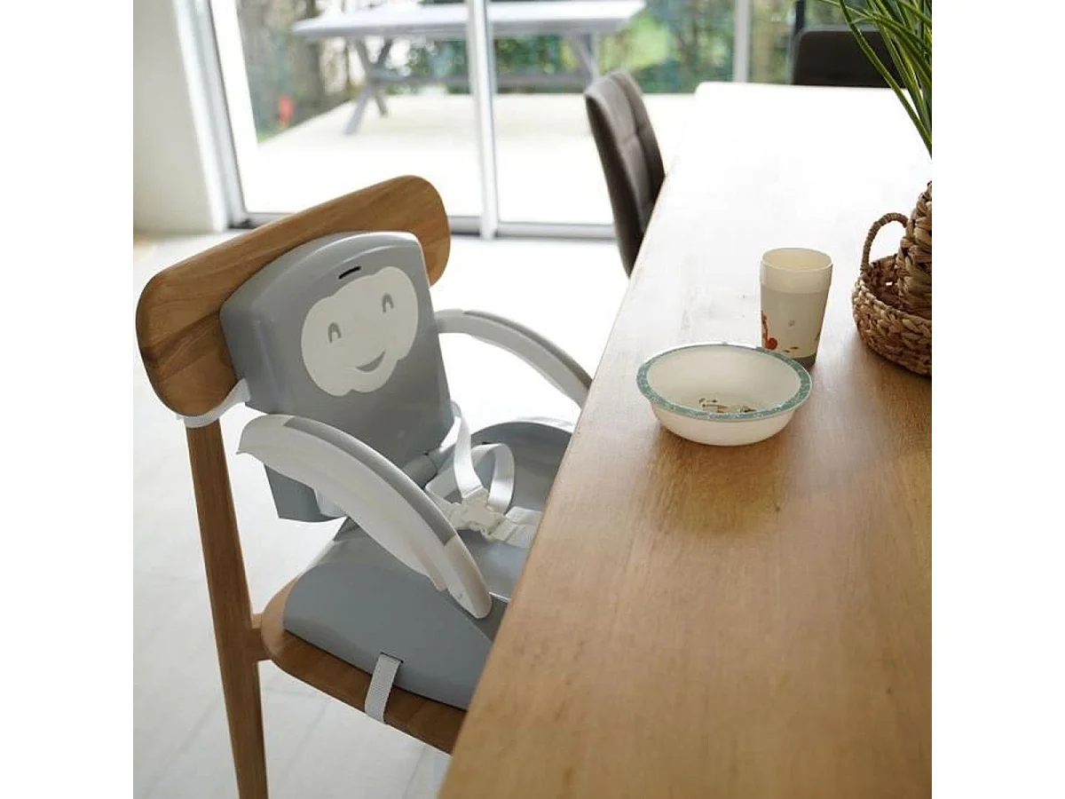 THERMOBABY Babytop réhausseur de chaise portable marron glacé / blanc cassé