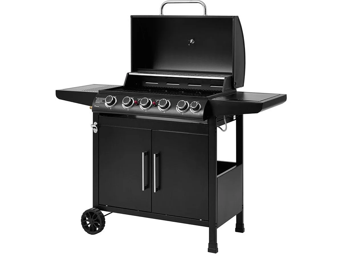 Barbecue à gaz COOKINGBOX Paarl 5SB - 5 brûleurs + brûleur latéral, surface 70 x 42 cm