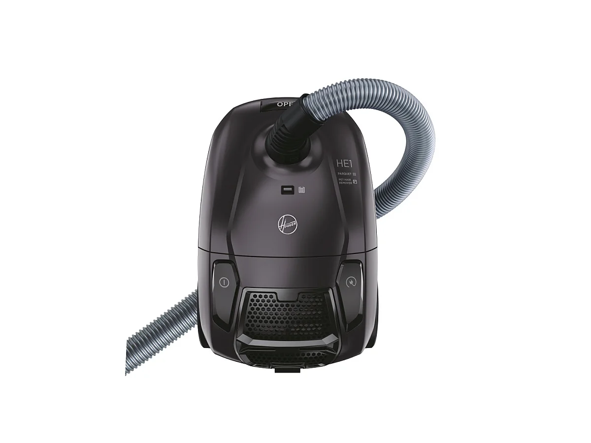 Aspiradora cilíndrica compacta y potente sin bolsa HE1 - Capacidad de 2,5 L - Ideal para suelos duros y alfombras