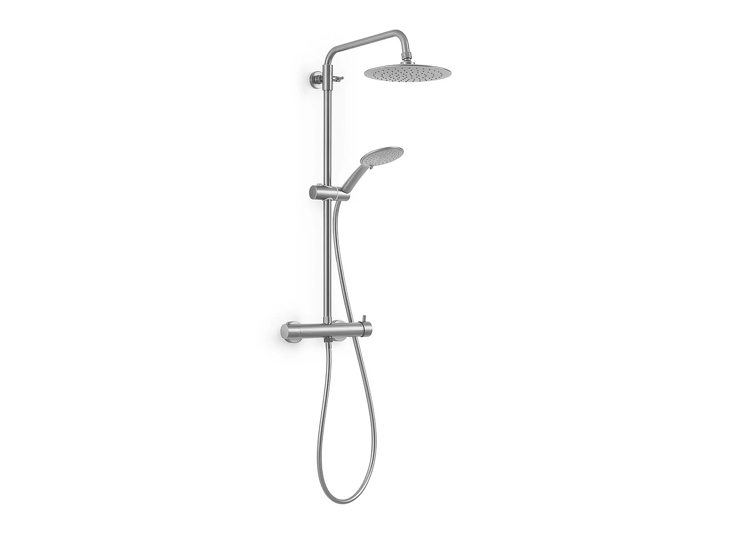 Colonne De Douche Avec Mitigeur, 3 Jets, Pommeau 22,5 Cm