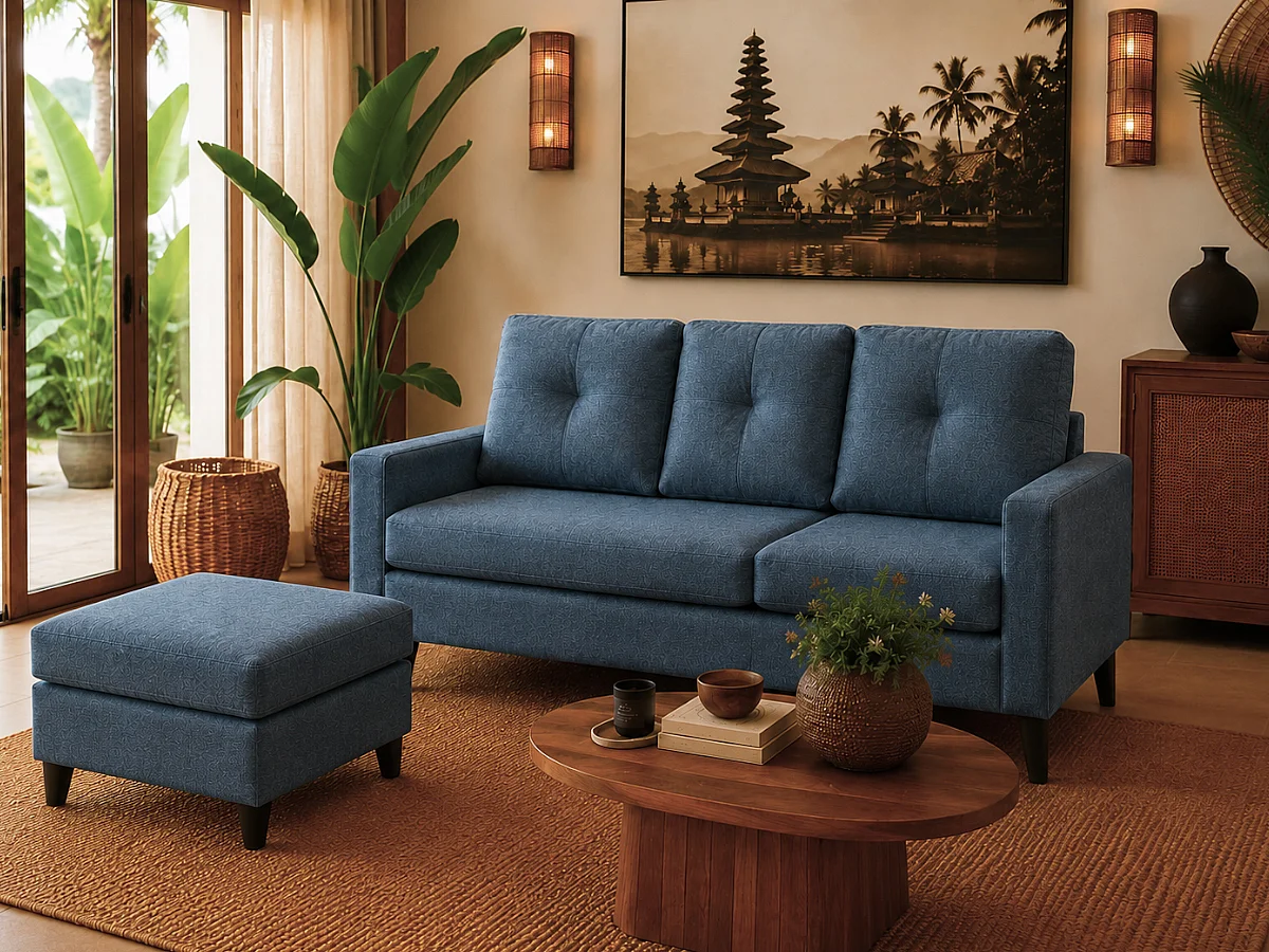 Sofá com Chaise Inter (Azul)
