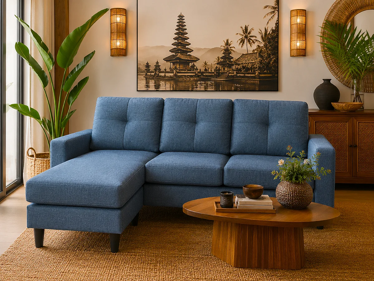 Sofá com Chaise Inter (Azul)