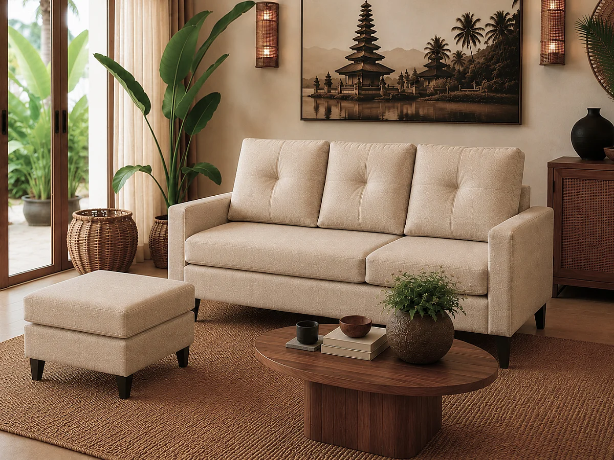 Sofá com Chaise Inter (Bege)