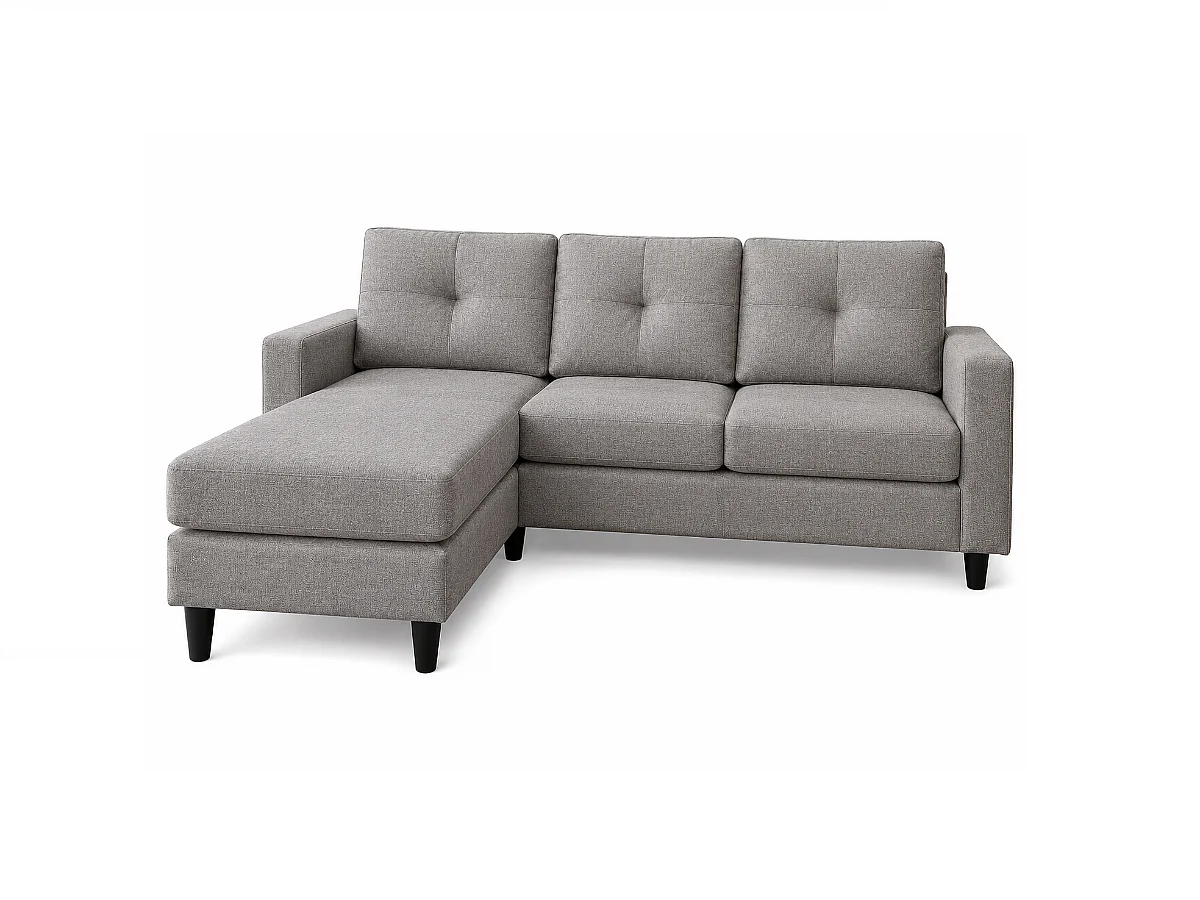 Sofá com Chaise Inter (Cinza Claro)