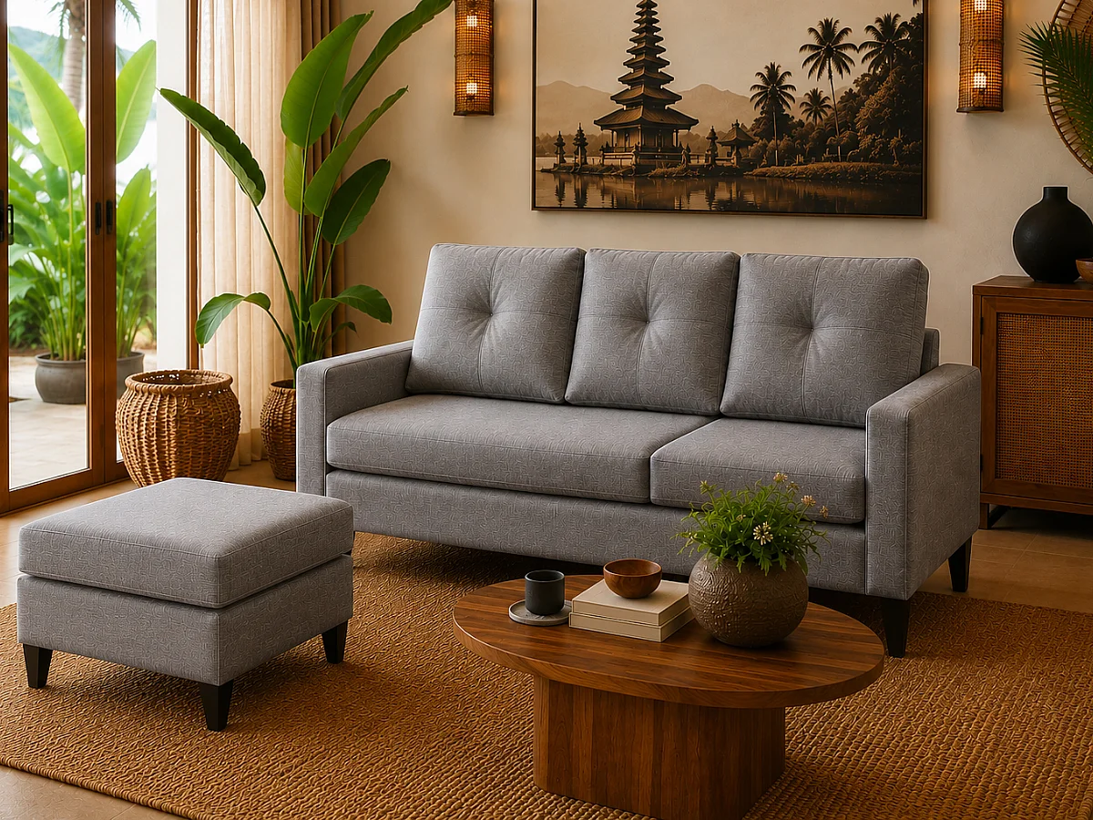 Sofá com Chaise Inter (Cinza Claro)
