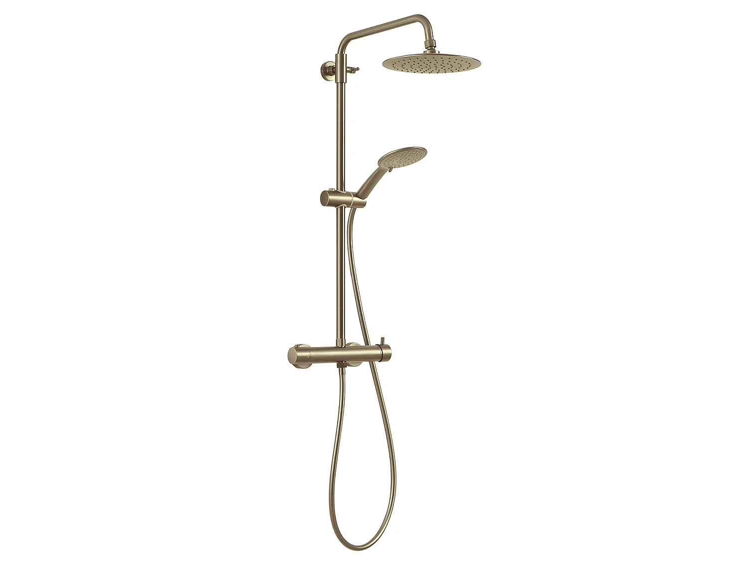 Colonne De Douche Avec Mitigeur, 3 Jets Et Pommeau 22,5 Cm