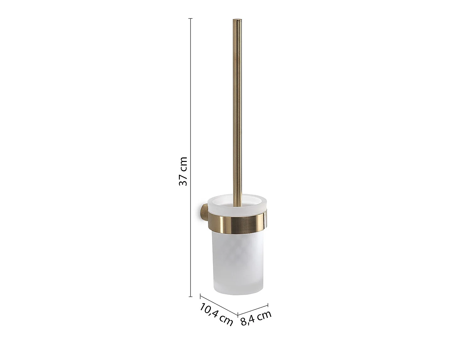 Brosse Wc Murale Finition Or Mat | Palazzo