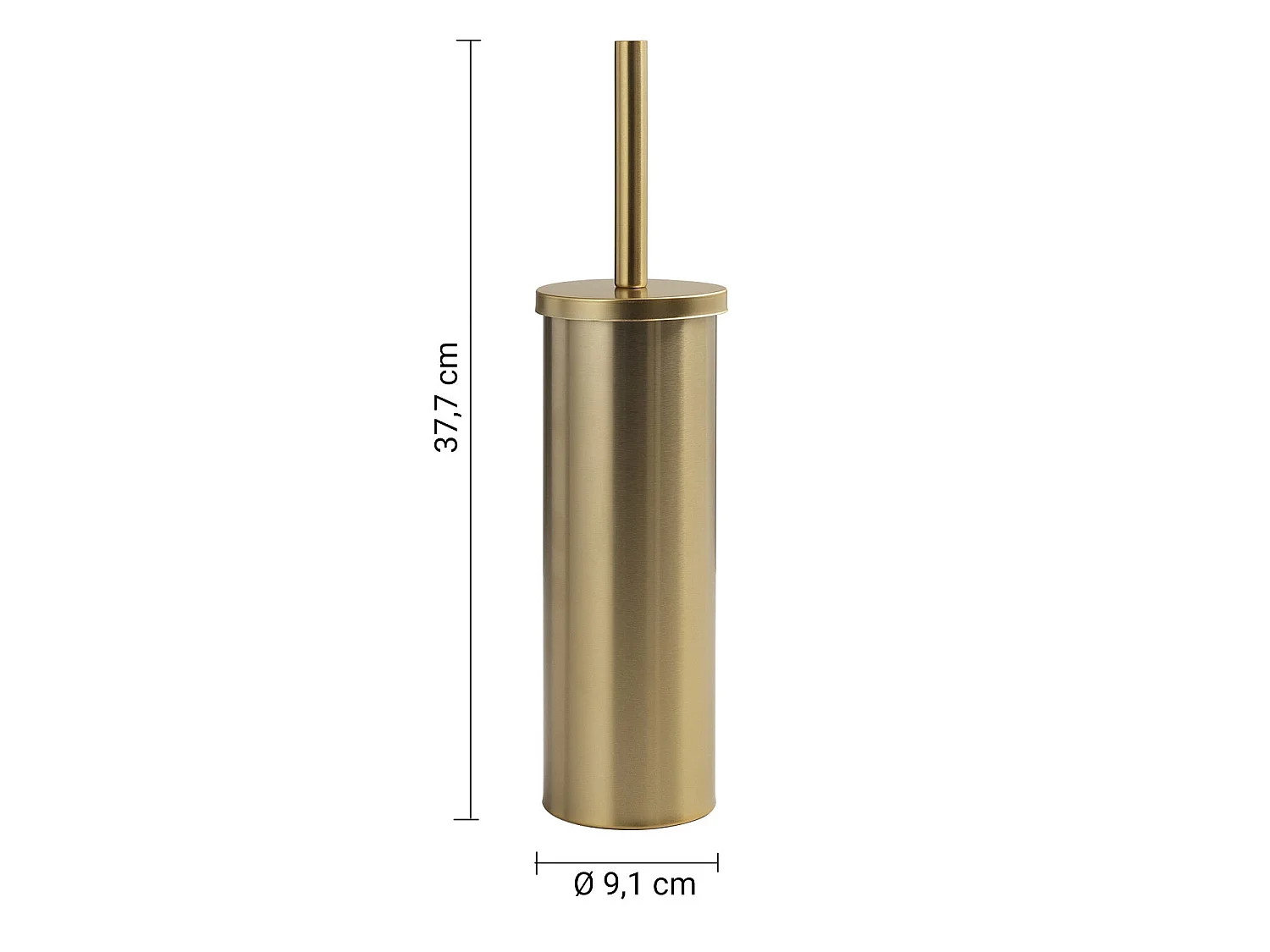 Brosse Wc Sur Pied En Acier Inoxydable Finition Or Mat | Ginestra