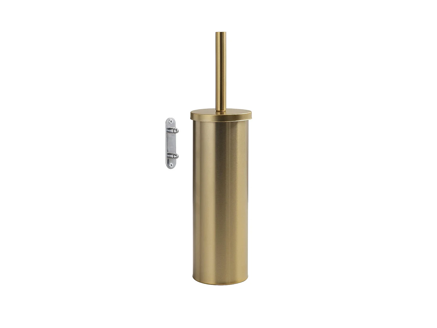 Brosse Wc Murale En Acier Inoxydable Finition Or Mat | Ginestra
