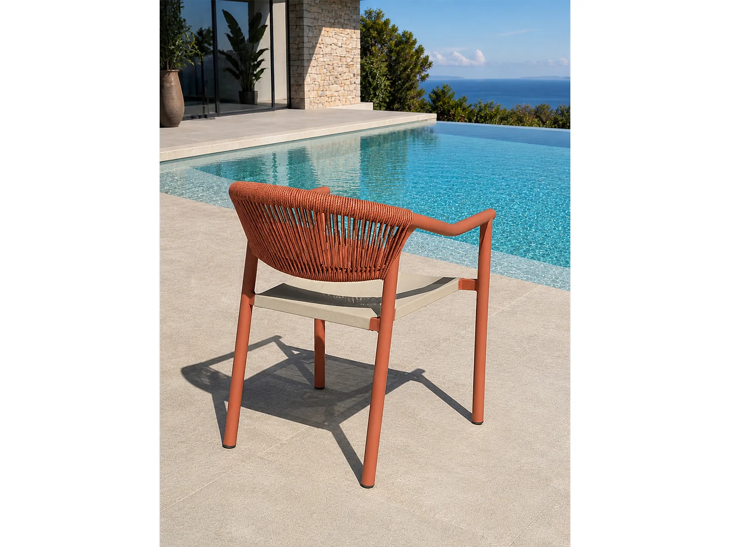 Set van 2 tuinstoelen - Terracotta - SUMBA