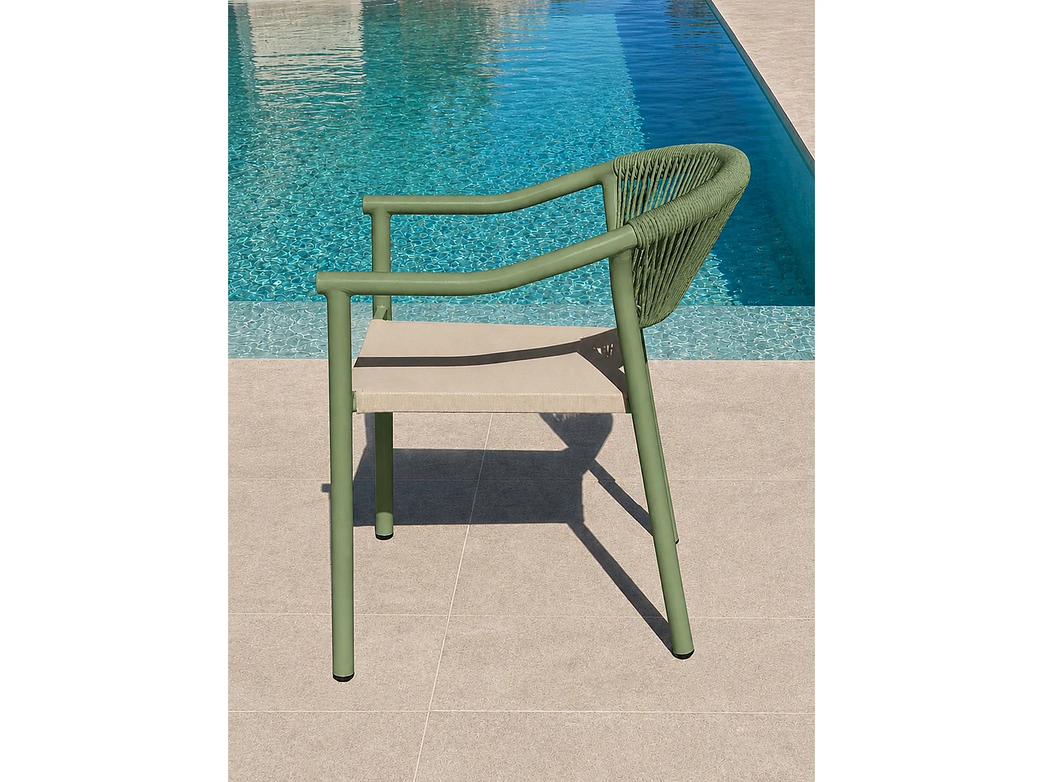 Set van 2 tuinstoelen - Olijfgroen - SUMBA