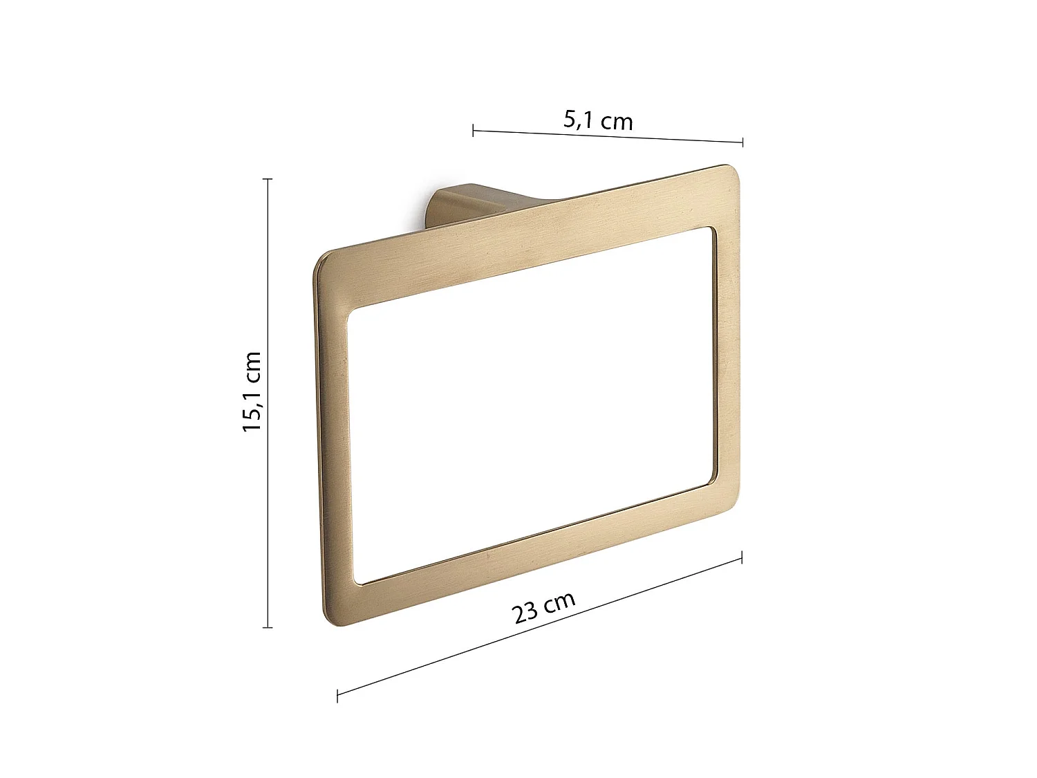 Porte-Serviettes Anneau Mural Finition Or Mat | Palazzo