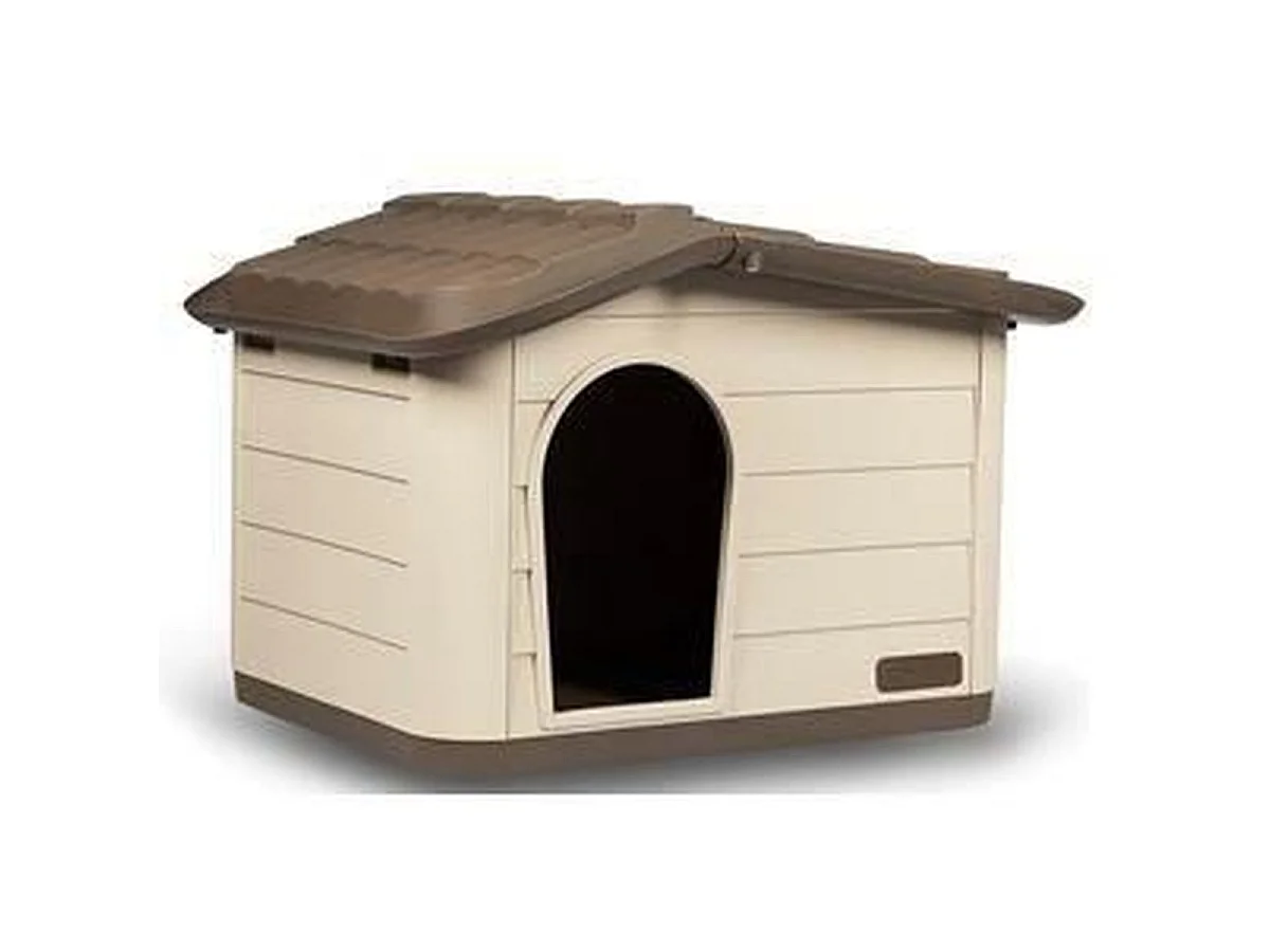 KERBL Paola Moccacino Outdoor Plastik Katzenhaus Größe S 60 x 51 x 41 cm