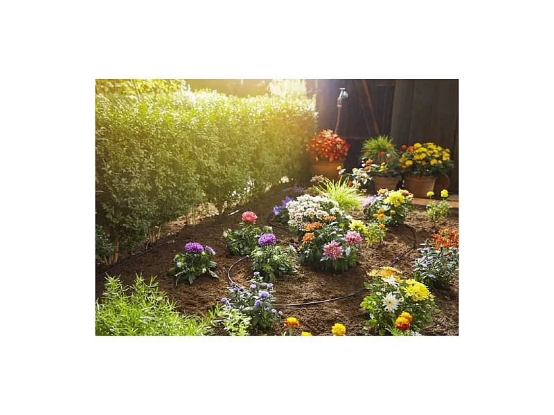 Gardena Micro-Drip-System Filas Plantadas S - Kit de Riego de 15m con Goteros de Superficie