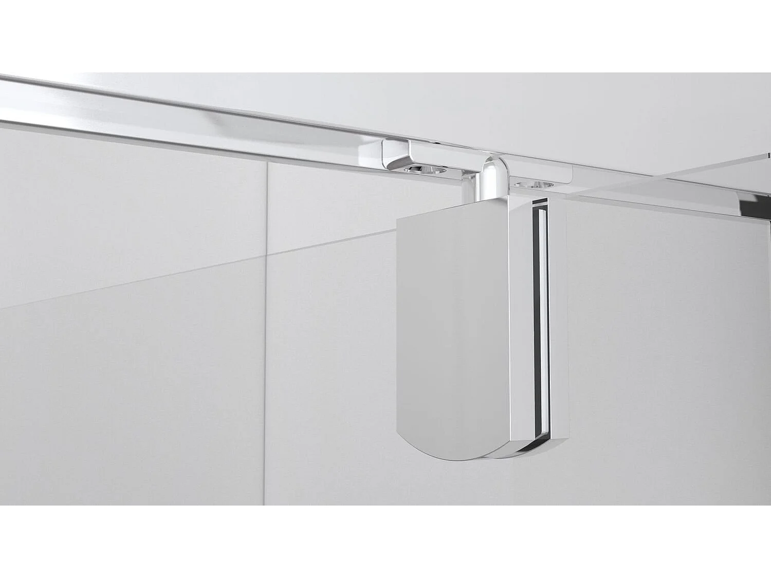 Box Doccia 2 lati 80x120 cm fisso + due battenti h190cm LAURA - Cromato Lucido