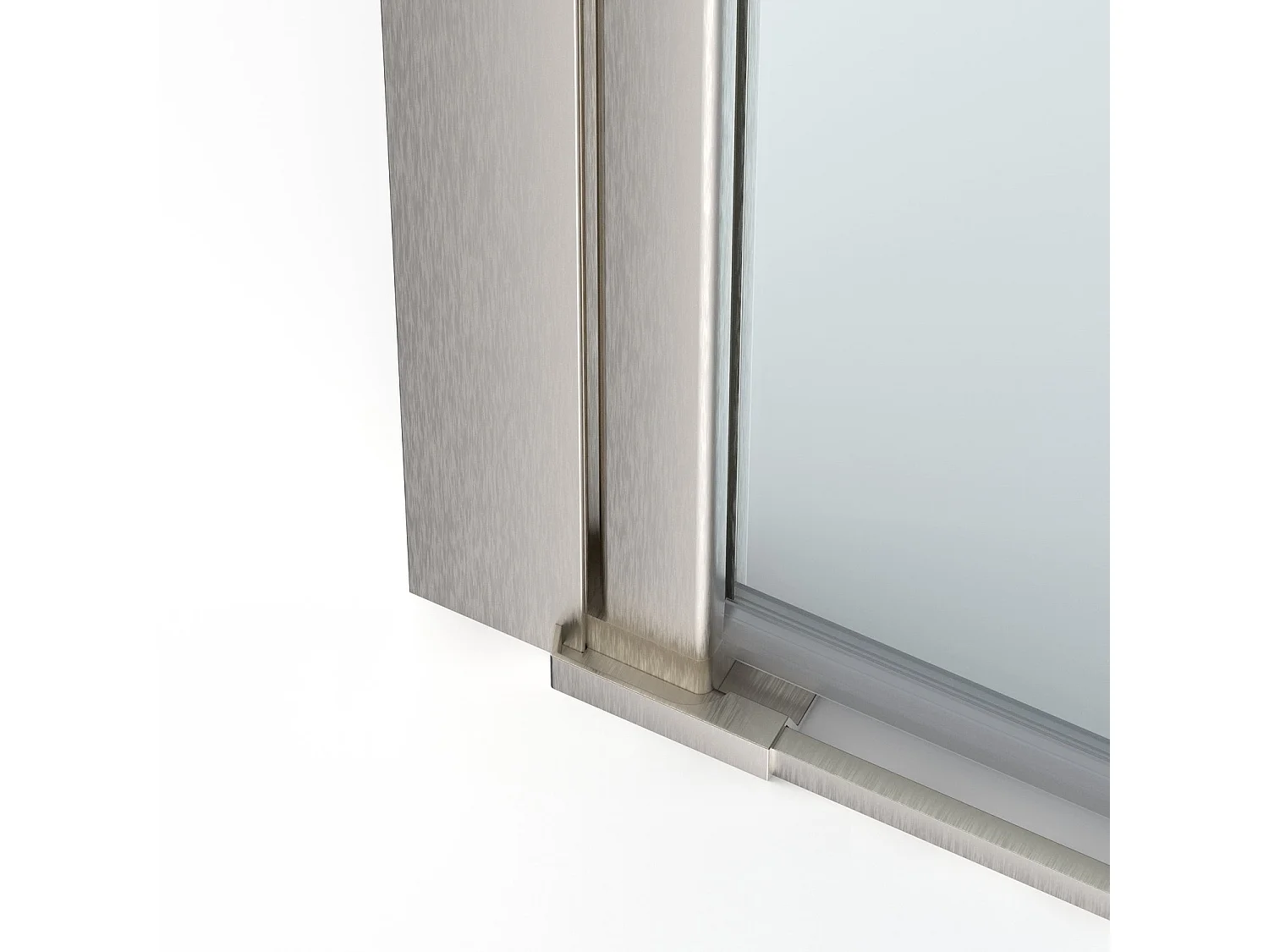 Box doccia angolare 70x120 cm apertura due porte soffietto H200 cm cristalli trasparente 6