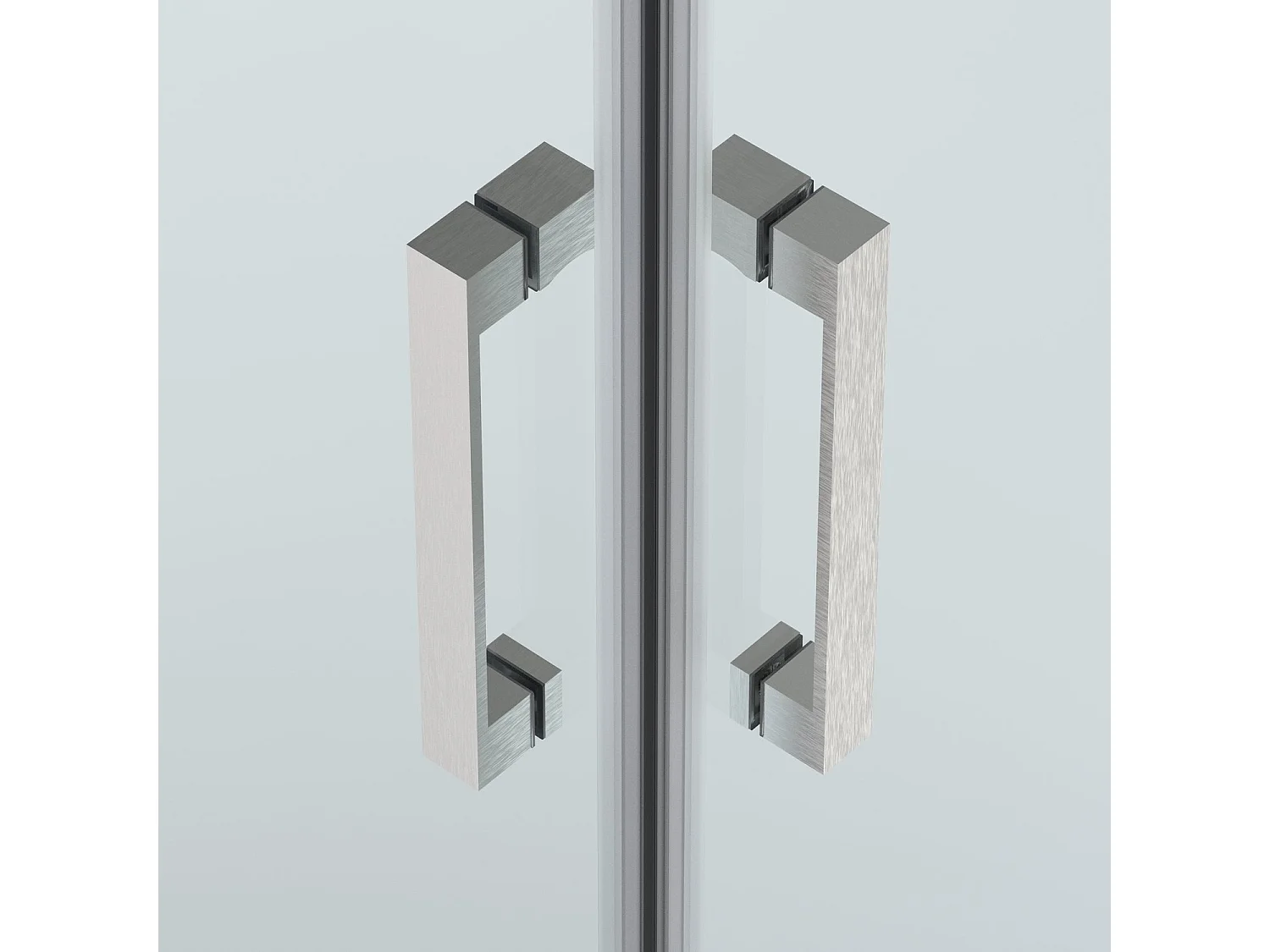 Box doccia angolare 70x120 cm apertura due porte soffietto H200 cm cristalli trasparente 6