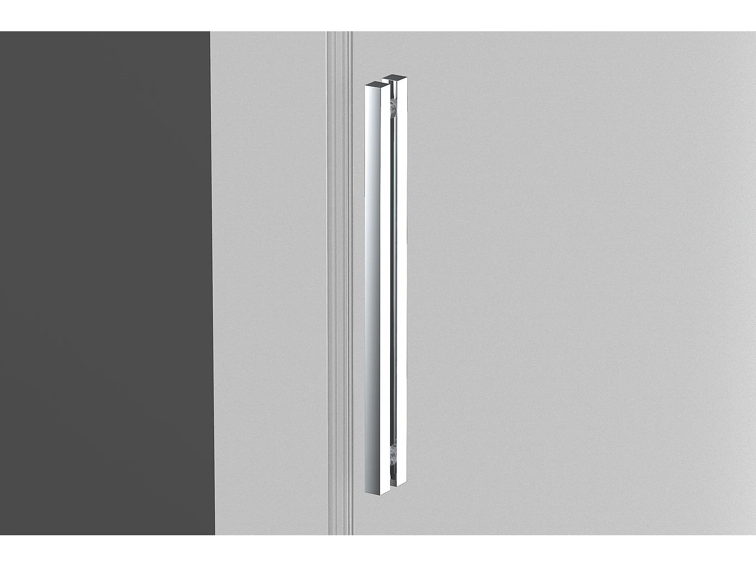 Box doccia angolare 80x100 cm con ante scorrevoli in cristallo temperato 8 mm H 200 cm CLA