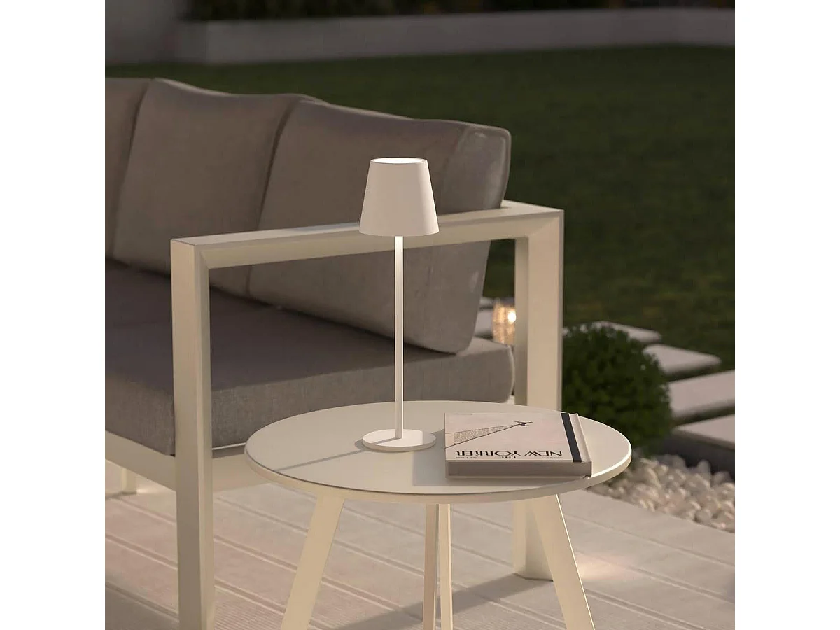 Lampe d'Extérieur en Métal "Cody" 37cm Blanc