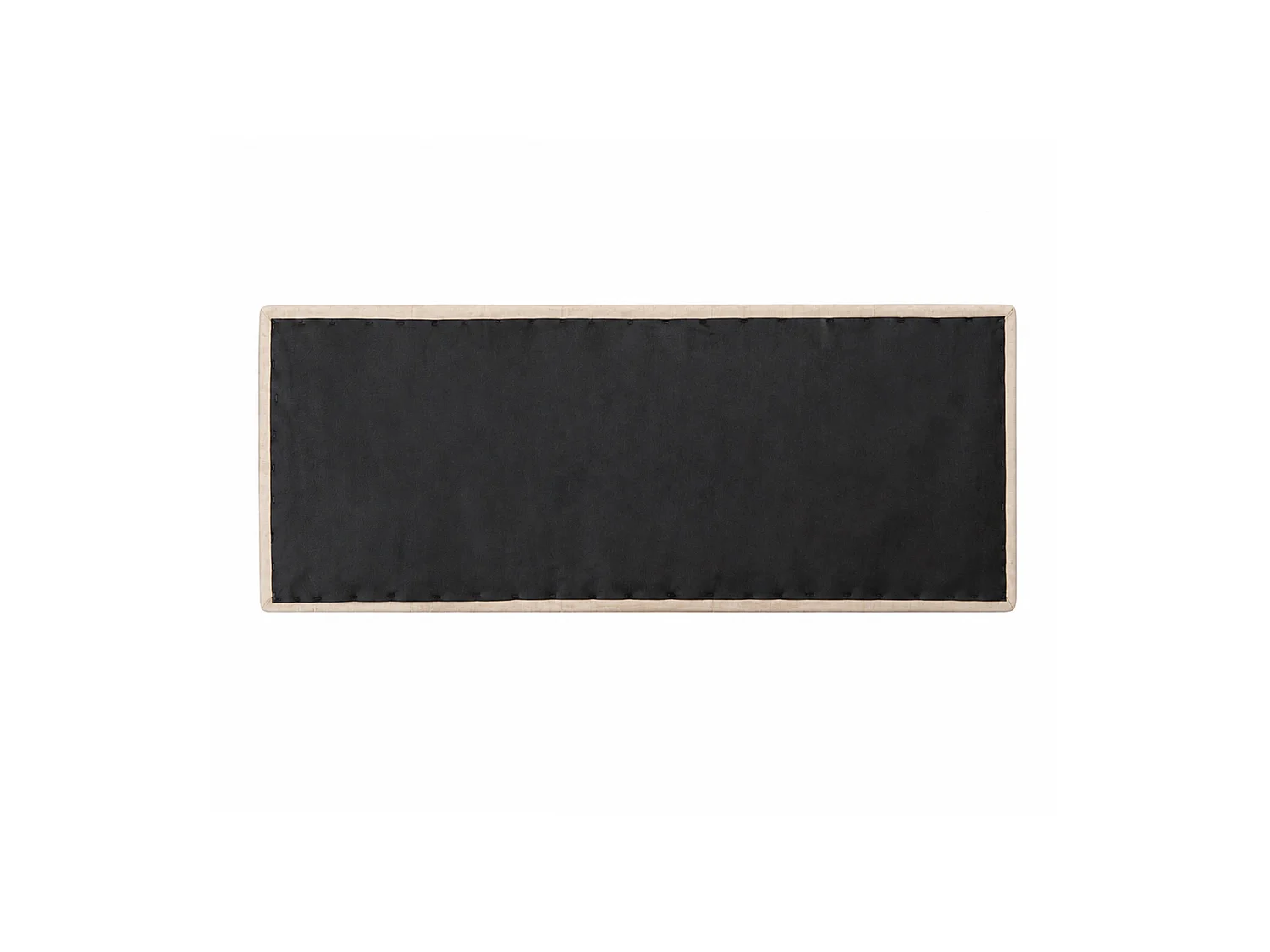 Cabecero de cama de 50x150x4 cm de plancha de madera y en tela en color beige Jensen